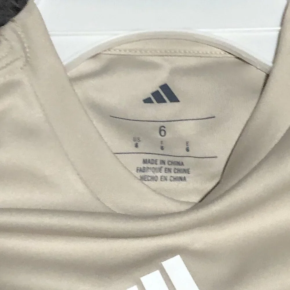 Adidas Boy's T-Shirt & Short Set, 2-Piece, Size 6, Natural/Black, Lightweight